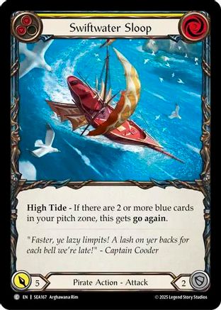 Swiftwater Sloop (Yellow) (SEA167) Rainbow Foil - High Seas