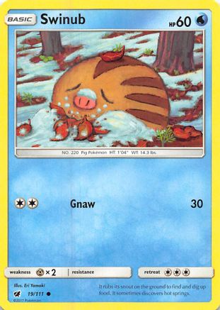 Swinub (19) Reverse Holofoil - Crimson Invasion