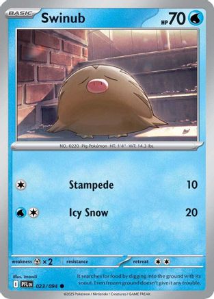 Swinub (23) Reverse Holofoil - Phantasmal Flames