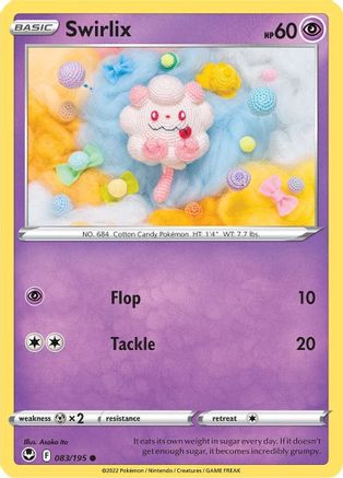 Swirlix (83) Reverse Holofoil - Silver Tempest
