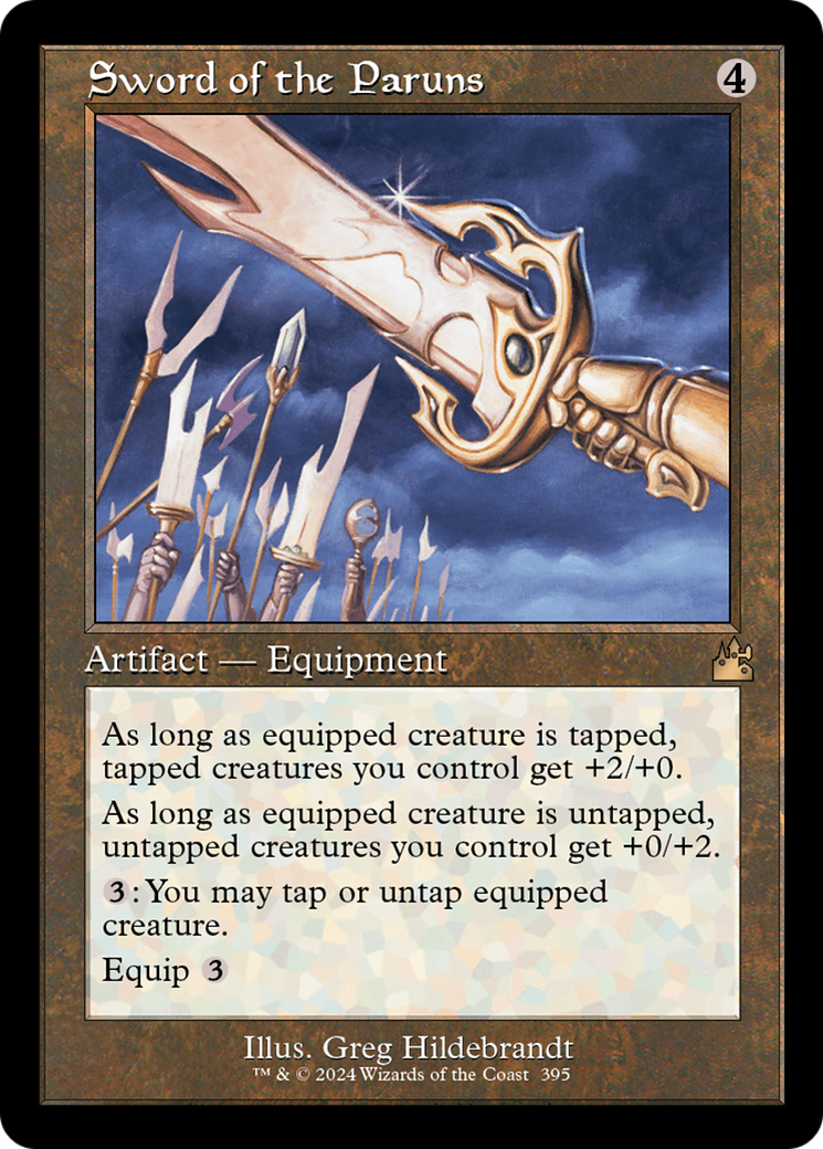 Sword of the Paruns (Retro) (395) Foil - Ravnica Remastered