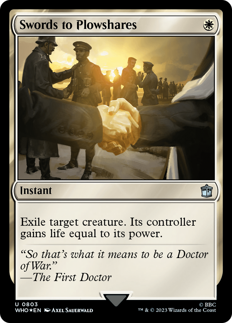Swords to Plowshares (803) Surge Foil - Doctor Who