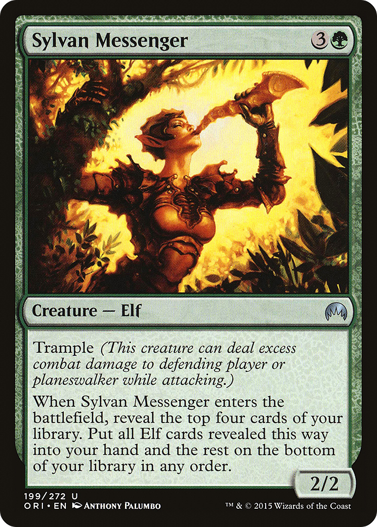Sylvan Messenger (199) Foil - Magic Origins