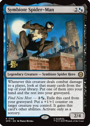 Symbiote Spider-Man (Prerelease) (156) Foil - Marvel's Spider-Man