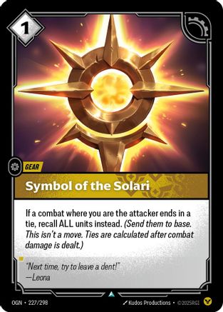 Symbol of the Solari (227) Foil - Origins