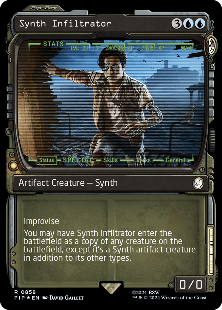 Synth Infiltrator (Showcase) (858) Surge Foil - Fallout