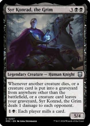 Syr Konrad, the Grim (207) Ripple Foil - Commander: Modern Horizons 3
