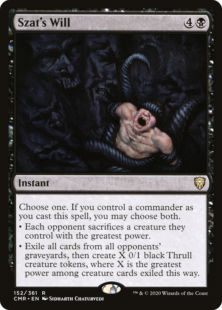 Szat's Will (152) - Commander Legends