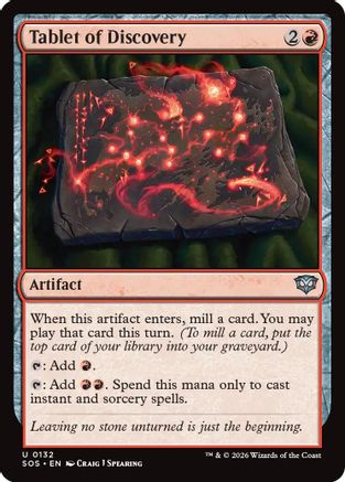 Tablet of Discovery (132) Foil - Secrets of Strixhaven