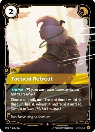 Tactical Retreat (175) Foil - Unleashed