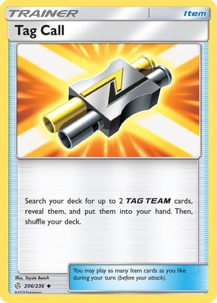 Tag Call (206) Reverse Holofoil - Cosmic Eclipse