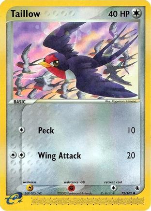 Taillow (72) Reverse Holofoil - Ruby and Sapphire