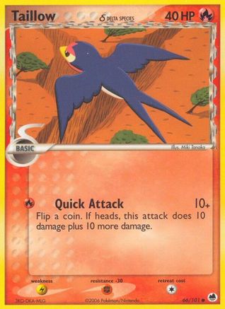 Taillow (Delta Species) (66) Reverse Holofoil - Dragon Frontiers