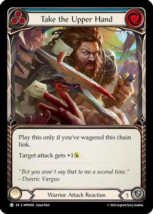 Take the Upper Hand (Blue) (MPW095) - Mastery Pack Warrior