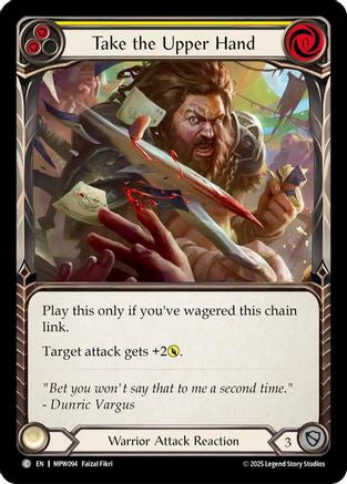 Take the Upper Hand (Yellow) (MPW094) - Mastery Pack Warrior