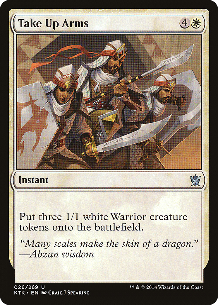 Take Up Arms (026) Foil - Khans of Tarkir