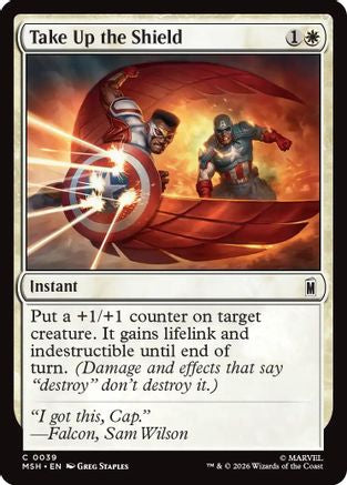 Take Up the Shield (039) Foil - Marvel Super Heroes