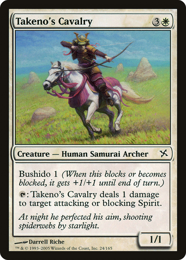 Takeno's Cavalry (024) - Betrayers of Kamigawa