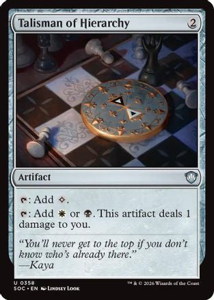 Talisman of Hierarchy (358) - Commander: Secrets of Strixhaven