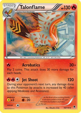 Talonflame (10) Reverse Holofoil - Phantom Forces
