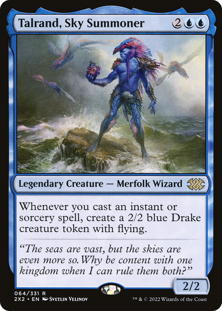 Talrand, Sky Summoner (064) Foil - Double Masters 2022