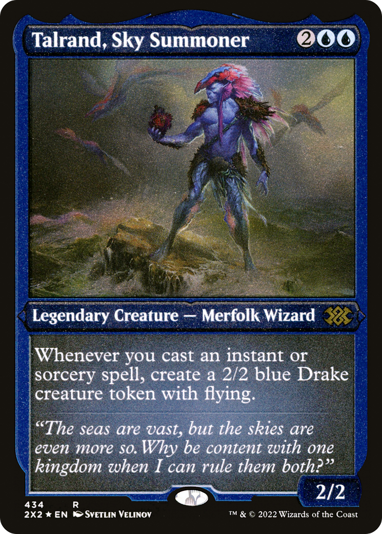 Talrand, Sky Summoner (434) Etched Foil - Double Masters 2022
