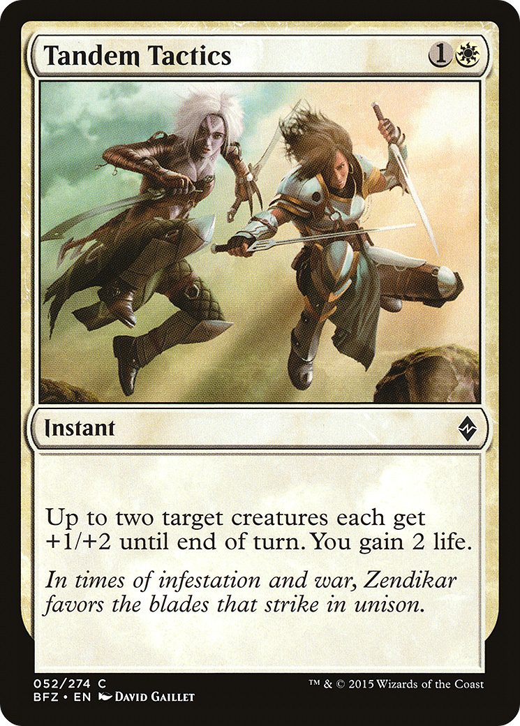 Tandem Tactics (052) Foil - Battle for Zendikar