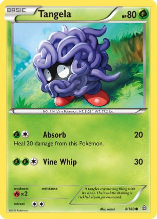 Tangela (4) Reverse Holofoil - Primal Clash