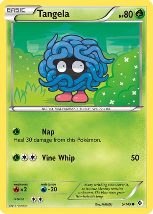 Tangela (5) Reverse Holofoil - Boundaries Crossed