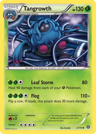 Tangrowth (2) Reverse Holofoil - Steam Siege