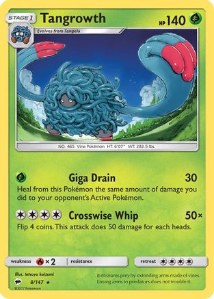 Tangrowth (8) - Burning Shadows