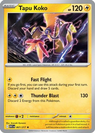 Tapu Koko (67) Holofoil - Ascended Heroes