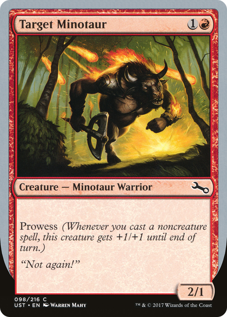 Target Minotaur (98c) - Unstable Foil
