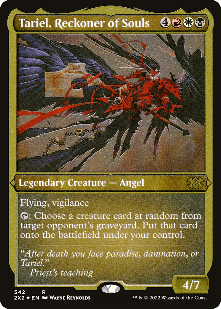 Tariel, Reckoner of Souls (542) Etched Foil - Double Masters 2022