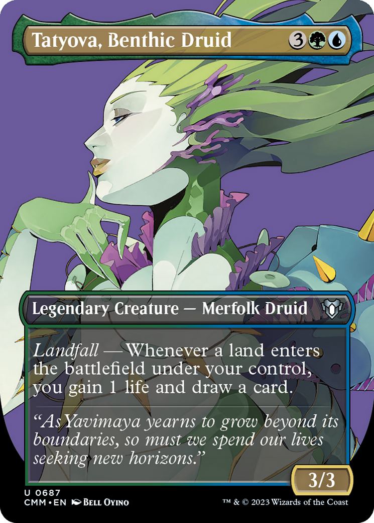 Tatyova, Benthic Druid (Borderless) (687) Foil - Commander Masters