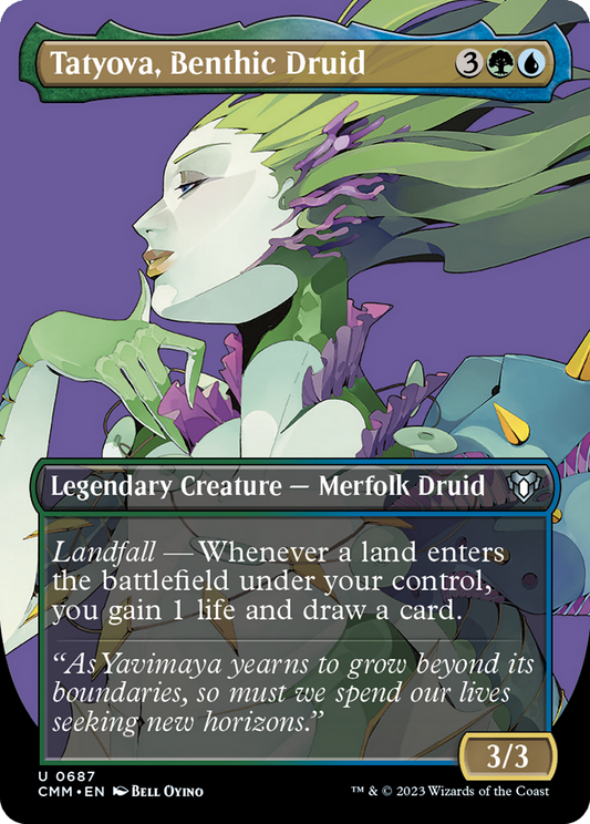 Tatyova, Benthic Druid (Borderless) (687) Foil - Commander Masters