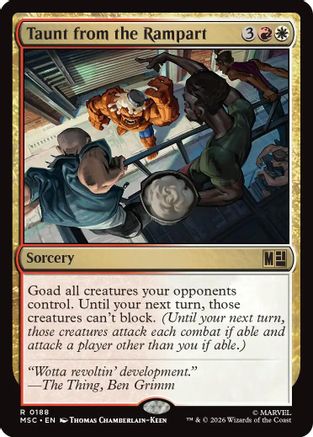 Taunt from the Rampart (188) Surge Foil - Commander: Marvel Super Heroes