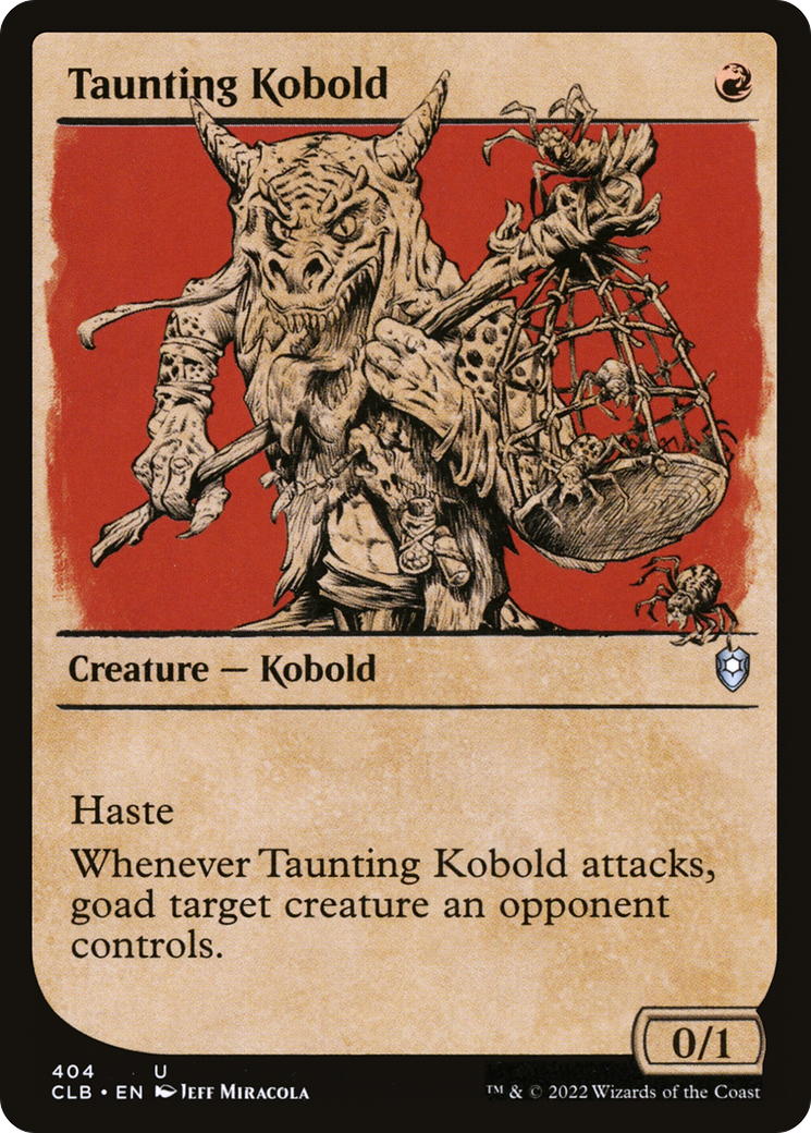 Taunting Kobold (Showcase) (404) - Commander Legends: Battle for Baldur's Gate Foil