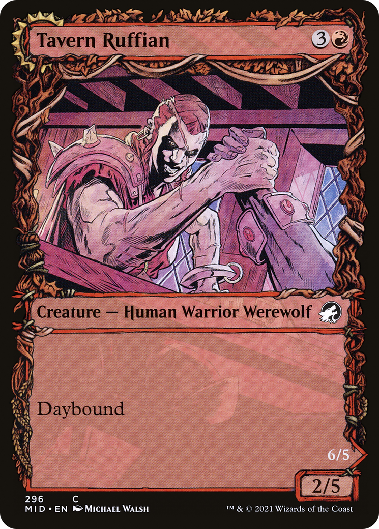 Tavern Ruffian (Showcase) (296) - Innistrad: Midnight Hunt Foil