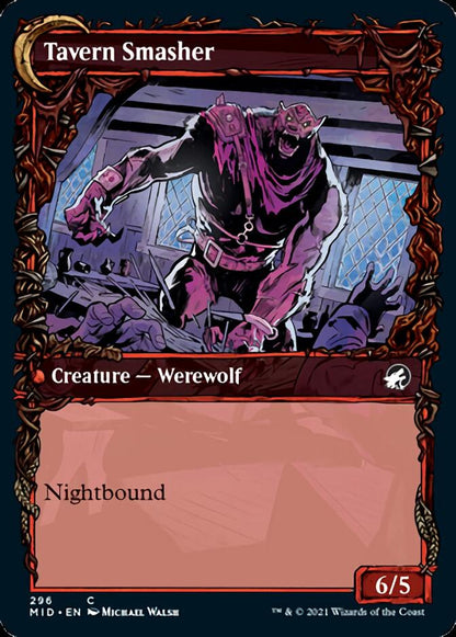 Tavern Ruffian (Showcase) (296) - Innistrad: Midnight Hunt Foil