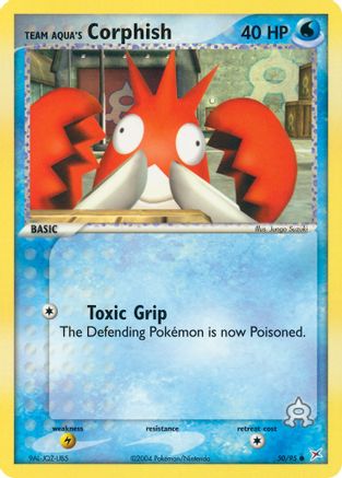 Team Aqua's Corphish (50) Reverse Holofoil - Team Magma vs Team Aqua