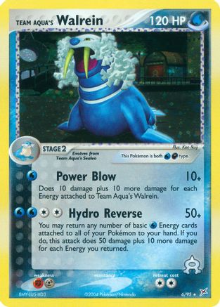 Team Aqua's Walrein (6) Reverse Holofoil - Team Magma vs Team Aqua