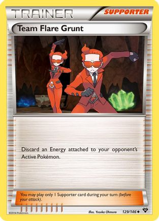 Team Flare Grunt (129) - XY Base Set