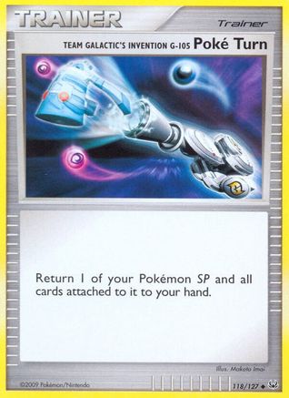 Team Galactic's Invention G-105 Poke Turn (118) Reverse Holofoil - Platinum