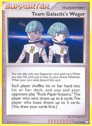 Team Galactic's Wager (115) Reverse Holofoil - Mysterious Treasures