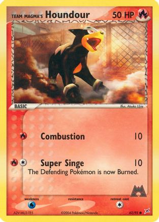 Team Magma's Houndour (62) Reverse Holofoil - Team Magma vs Team Aqua
