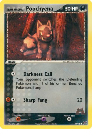 Team Magma's Poochyena (66) Reverse Holofoil - Team Magma vs Team Aqua