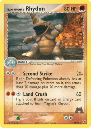 Team Magma's Rhydon (22) - Team Magma vs Team Aqua