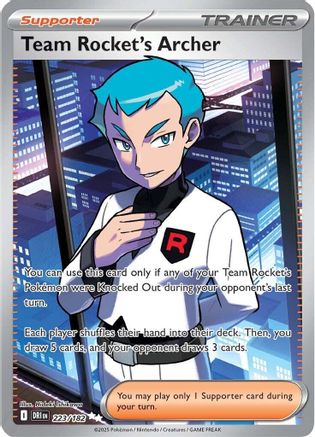 Team Rocket's Archer (Full Art) (223) Holofoil - Destined Rivals