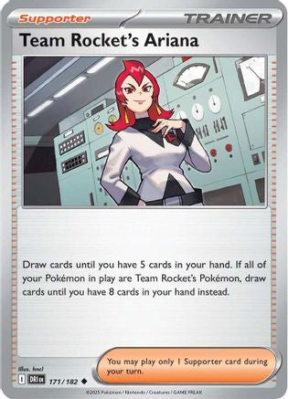 Team Rocket's Ariana (171) Reverse Holofoil - Destined Rivals